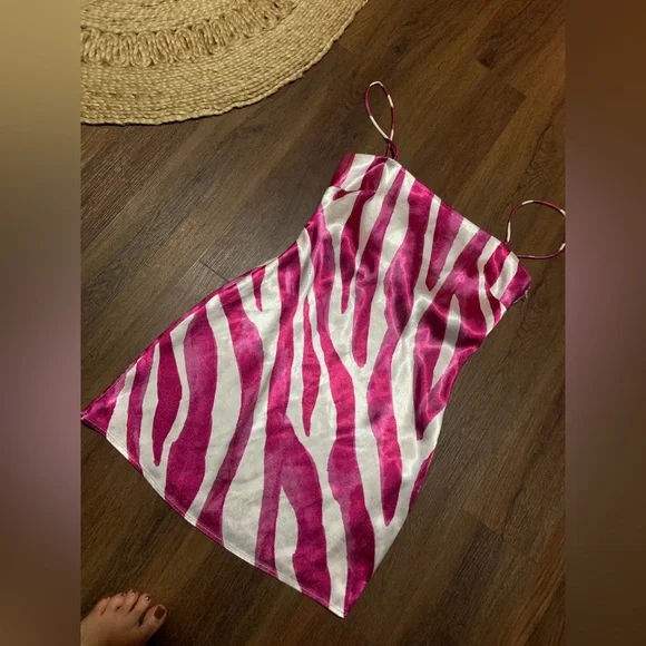 Rhea Mini Dress
The East Order pink zebra print slip party revolve formal $170 - Picture 9 of 14